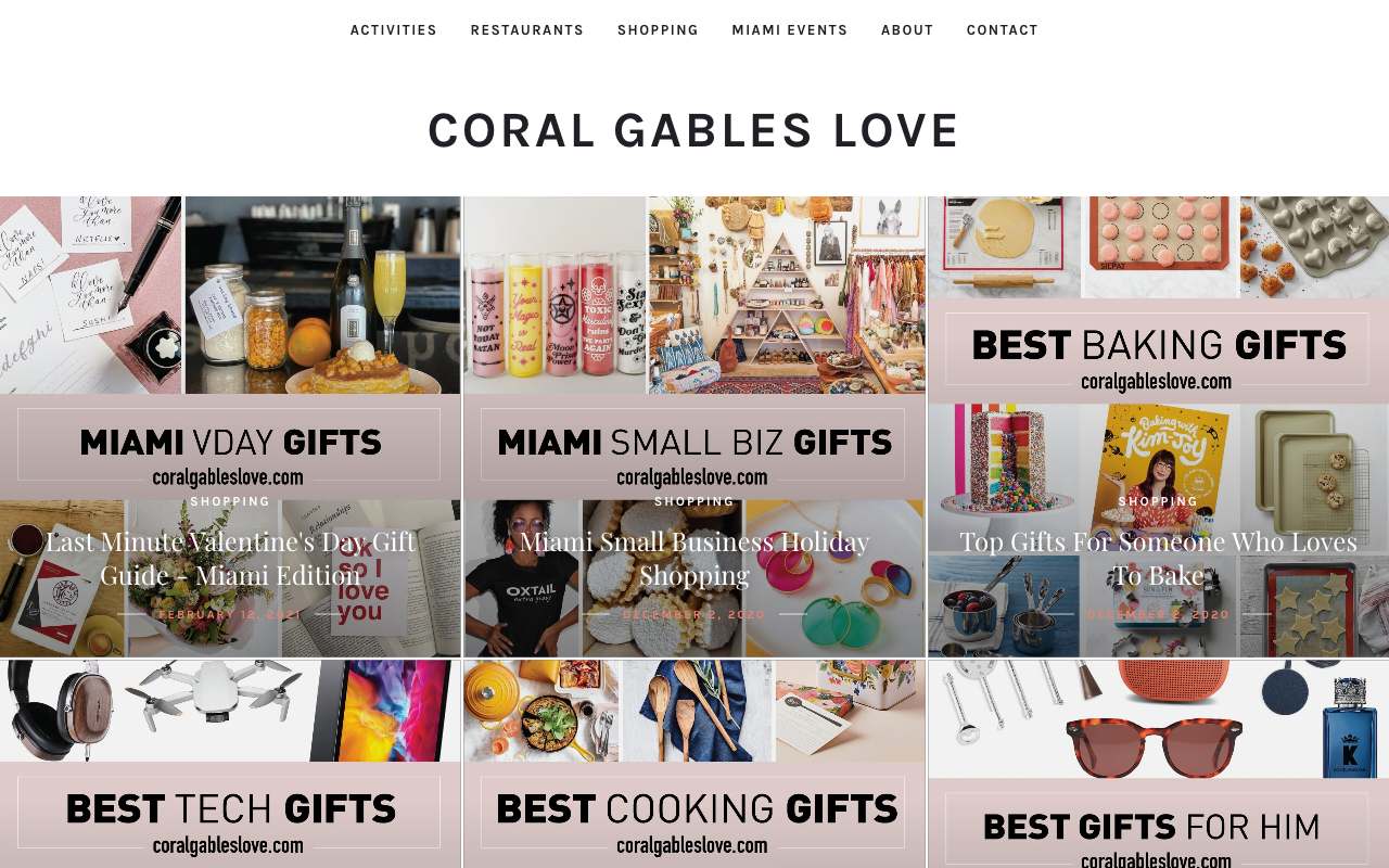 Coral Gables Love website preview