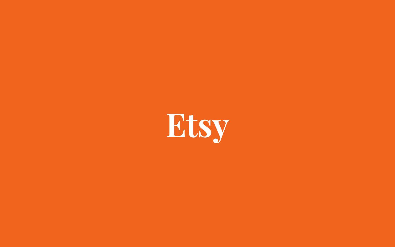 Etsy website preview