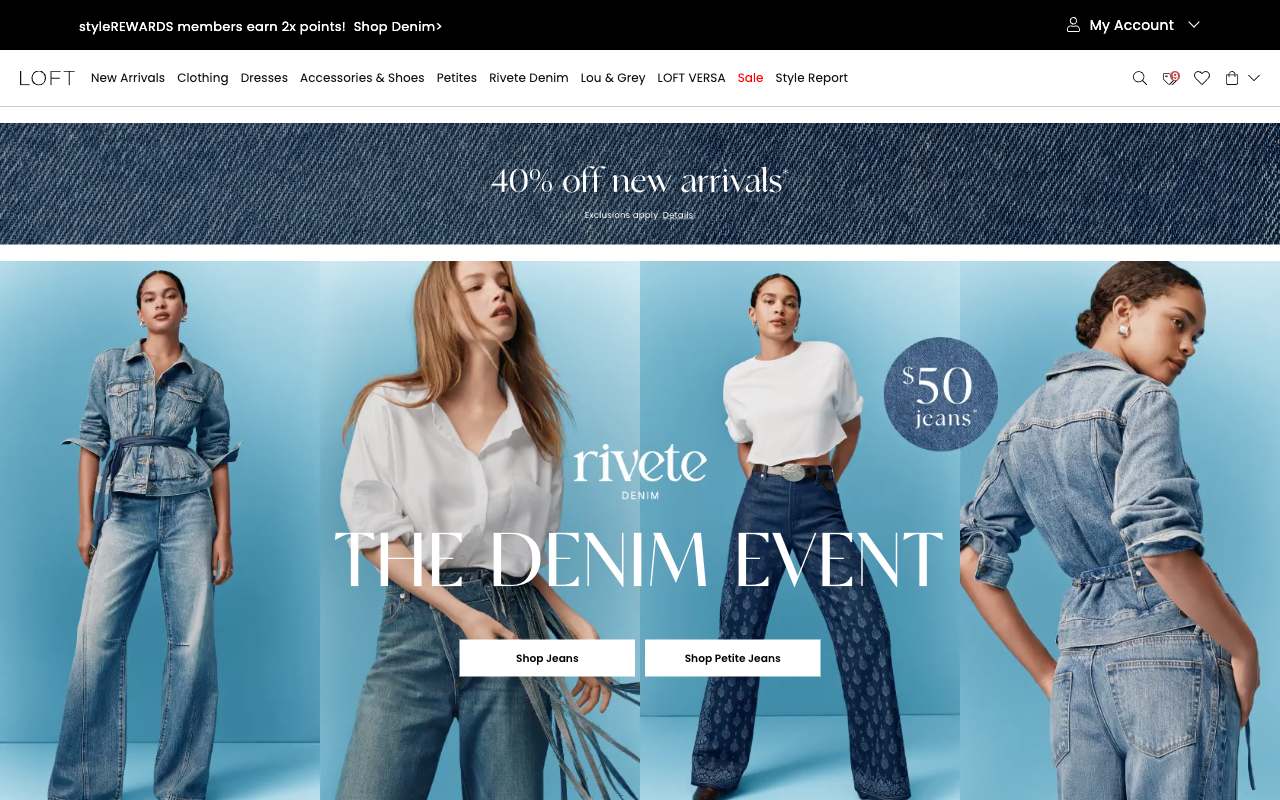 LOFT website preview