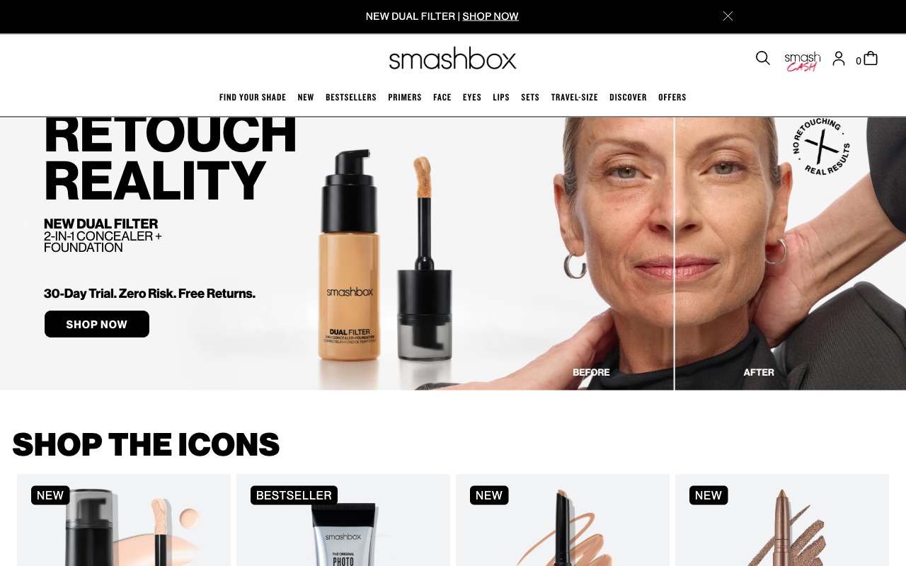 Smashbox website preview