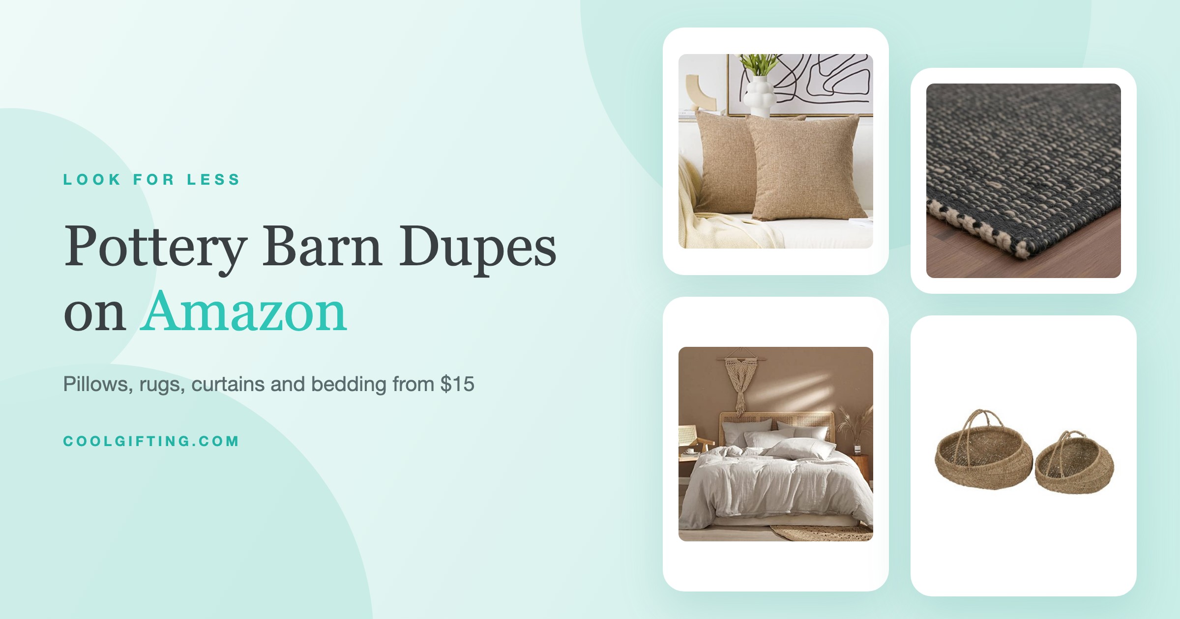 Pottery Barn Dupes on Amazon: Pillows, Rugs, Curtains and Bedding That Nail the Look